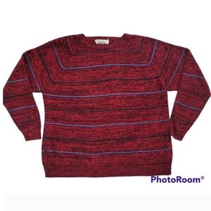 VTG Horseradish Men's Chest 58.5 Inches Knit Striped Sweater